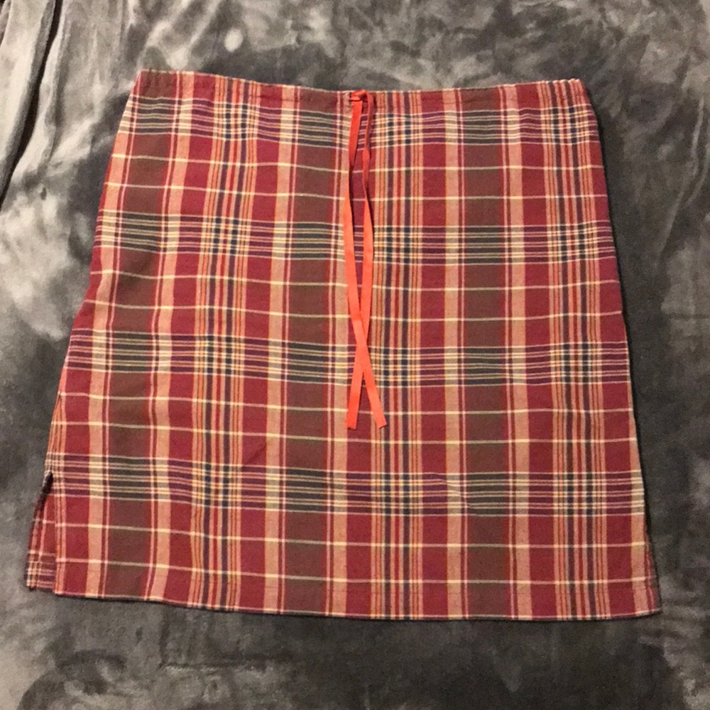 White Stag plaid skirt
